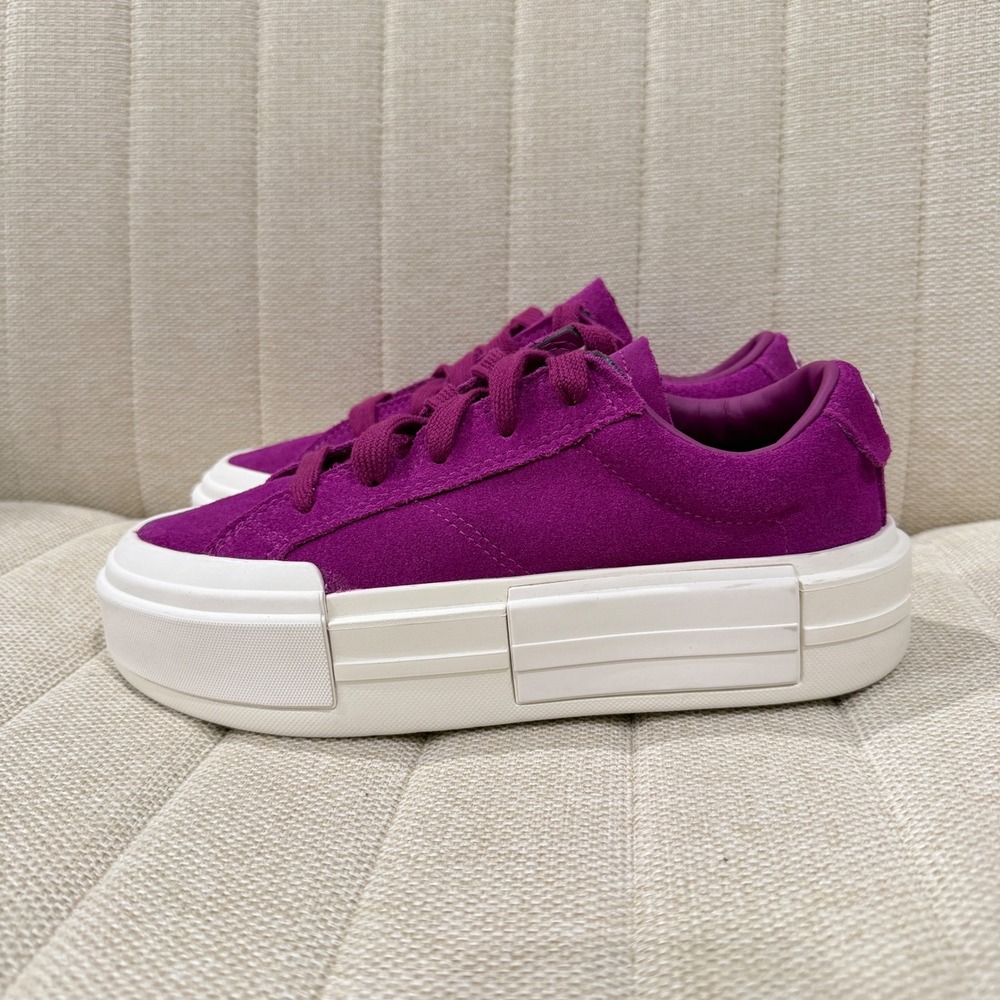 NEW Converse All Star Cruise Violet Sneakers Womens 6.5 Suede Platform A10089C